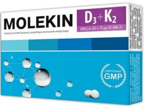 Molekin D3+ K2 30 tabletek