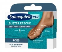 SALVEQUICK MED Blister Rescue Toes Plastry na palce 6 sztuk