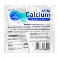 APTEO Calcium bezsmakowe z folii 12 tabletek musujących