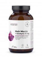 AURA HERBALS Hair Mania + Keratyna 20 mg 120 kapsułek