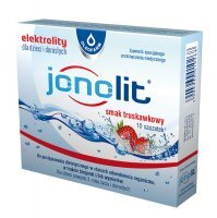 OLEOFARM Jonolit Elektrolity o smaku truskawkowym 10 saszetek