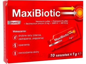 Maxibiotic maść 10 saszetek