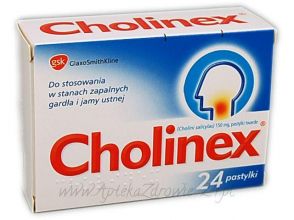 Cholinex pastyl.twarda 0,15g 24pastyl.