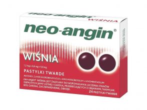 Neo-Angin wiśnia pastyl.twarde 1,2mg+0,6mg
