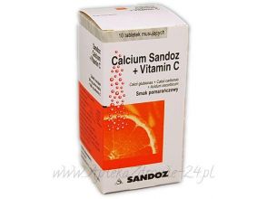 Calcium Sandoz+Vitamin C 10 tabletek musujących
