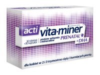 Acti Vita-miner Prenatal + DHA 30 tabletek + 30 kapsułek