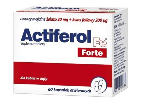 Actiferol Fe Forte 30 mg 60 kapsułek