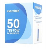 Everchek testy paskowe do monitorowania stężenia glukozy 50szt.