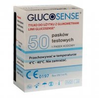 Glucosense Test paskowy 50 sztuk