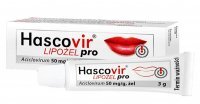 Hascovir Lipożel pro 50 mg/g żel 3 g