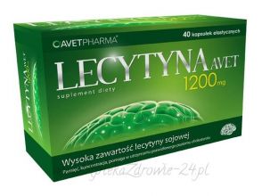 Lecytyna 1200 mg 40 kapsułek AVET