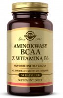 SOLGAR Aminokwasy BCAA z witaminą B6 50 kapsułek