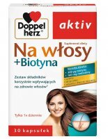 Doppelherz Aktiv Na włosy + Biotyna 30 kapsułek