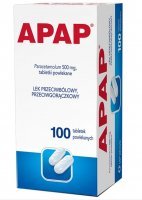 Apap 500 mg 100 tabletek (butelka)
