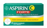 ASPIRIN C FORTE 800 mg + 480 mg 10 tabletek musujących
