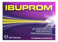 Ibuprom 200 mg  tabletki powlekane 10 sztuk