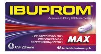 Ibuprom Max 400 mg tabletki drażowane 48 sztuk (butelka)