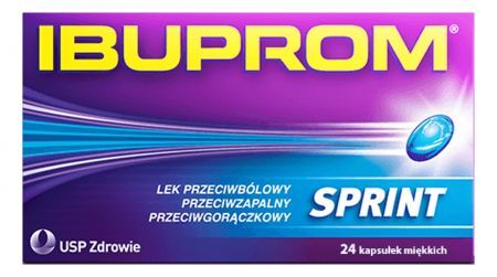 Ibuprom Sprint Caps 200 mg 24 kapsułlki