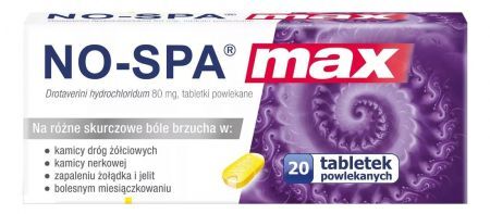 NO-SPA MAX 0,08 g 20 tabletek