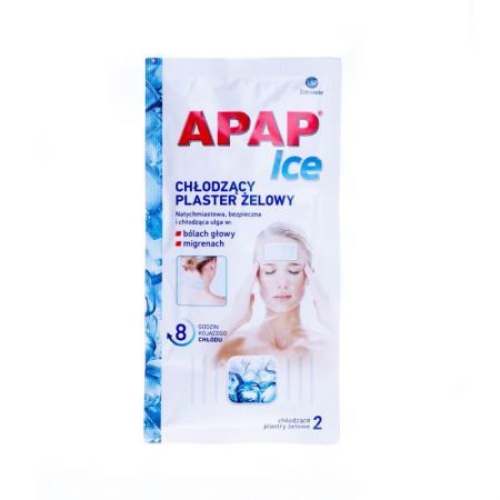APAP ICE Plaster chłodzący żelowy 2 plastry