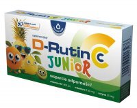 OLEOFARM D-Rutin CC Junior 60 tabletek do ssania o smaku owoców tropikalnych