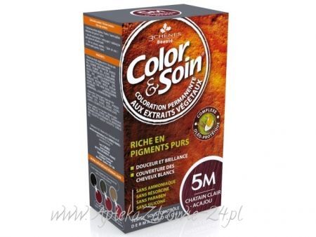 COLOR & SOIN Farba do włosów 5M Mahoniowy jasny kasztan 135 ml
