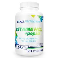 ALLNUTRITION Betaine HCl + pepsin 120 kapsułek