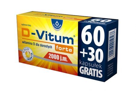 D-Vitum Forte 2000 j.m. 60+30 kapsułek
