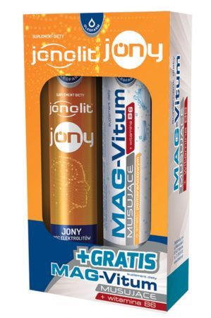 Jonolit Jony+ MAG-Vitum musujące Gratis 20 tabletek + 20 tabletek