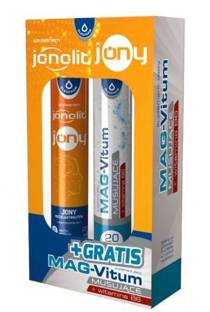 OLEOFARM Jonolit Jony 20 tabletek+ MAG-Vitum musujące 20 tabletek GRATIS