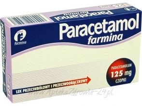 Paracetamol Farmina czop.doodbyt. 0,125g 1