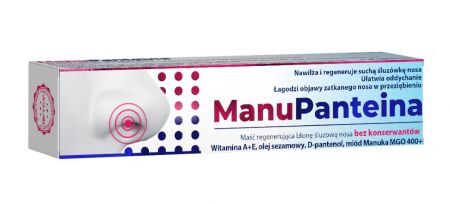 ManuPanteina maść regenerująca błonę śluzową nosa 10 g
