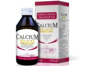 Calcium HASCO o smaku malinowym syr.150 ml