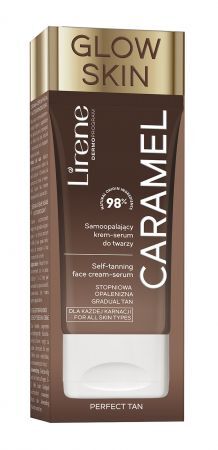 LIRENE Samoopalający krem-serum do twarzy Caramel 50 ml