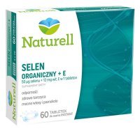 NATURELL Selen organiczny+E 60 tabletek do ssania