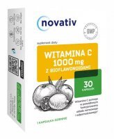 Novativ Witamina C 1000 mg z bioflawonoidami 30 kapsułek