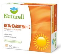 NATURELL Beta-karoten + E  60 tabletek