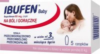 Ibufen Baby czopki doodbytnicze 60 mg 5 sztuk