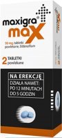 Maxigra Max 50 mg 2 tabletki powlekane