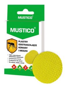 MUSTICO Plastry odstraszające komary i meszki 12 szt.