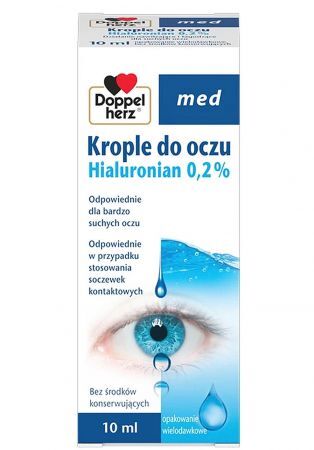 Doppelherz med krople do oczu hialuronian 0,2% 10 ml