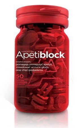 Apetiblock tabletki musujące do ssania 50 tabletek