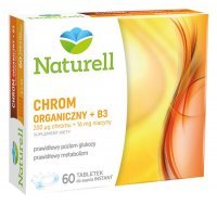 NATURELL Chrom Organiczny +B3 60 tabletek do ssania