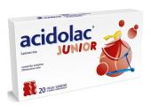 Acidolac Junior 20 misio-tabletek o smaku truskawkowym