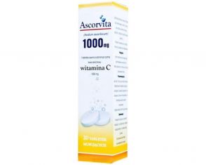 Ascorvita 1000 mg 20 tabletek musujacych