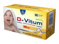 D-Vitum witamina D dla niemowląt 400 j.m. 90 kapsułek