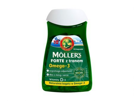 Moller’s Forte z tranem 112 kapsułek
