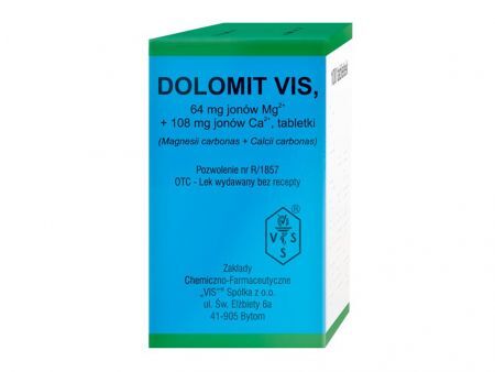 Dolomit 0,064g+0,108g 100 tabletek
