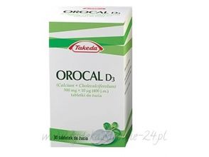 Orocal D3 lemon 30 tabletek do żucia