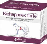 Biohepanex Forte Preparat wspomagający wątrobę dla psów 45 kapsułek